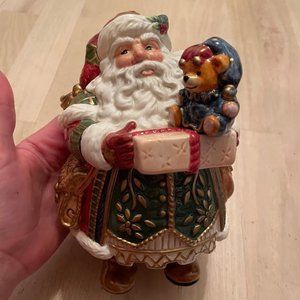 Fitz and Floyd Santa Jolly Ole St. Nick Lidded Box